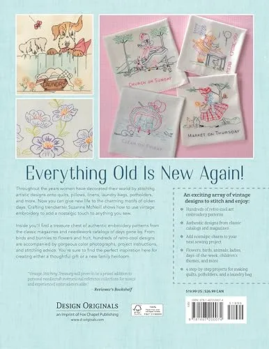 Vintage Stitching Treasury: More Than 400 Authentic Embroidery Designs