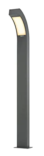 Lucande LED Pollerleuchte Lennik, warmweiß - Moderne Pollerleuchte aus Aluminium in grafitgrau mit fest verbautem 3W LED-Leuchtmittel. Ideal für stilvolle Außenbereiche und energieeffizient.