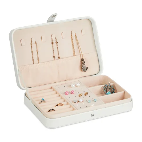 Schmuckkästchen Schmuckaufbewahrung Reise-Schmucketui Schmuckbox Samtbezug