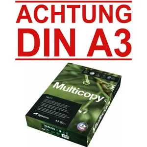 Multicopy Kopierpapier NEXT, A3, 80g/qm, hochweiß, 500 Blatt