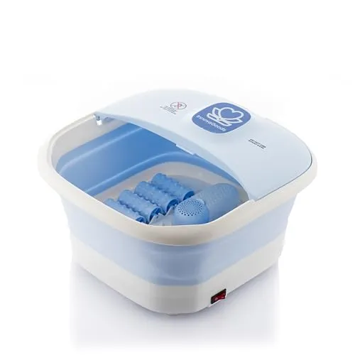 InnovaGoods Elektrisches Fußsprudelbad mit Hydromassage - Massagegeräte: Multifunktionales Fußsprudelbad mit Wärme- und Sprudelfunktion für entspannende Fußmassagen und Aromatherapie, ideal zur Vorbereitung auf Pediküren.