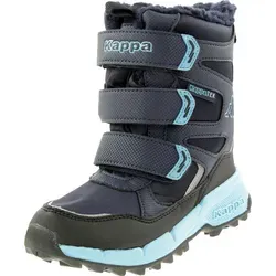Kappa Winterboots Snowboots - Wasserdichte und gefütterte Winterstiefel in Blau (33 EU) - Wanderschuhe für kalte Tage, diese knöchelhohen Snowboots sind wasserdicht und gefüttert für besten Komfort und Schutz bei winterlichen Abenteuern.