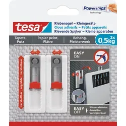 TESA 77782 - tesa Verstellbarer Klebenagel 0,5 kg, 2er Pack