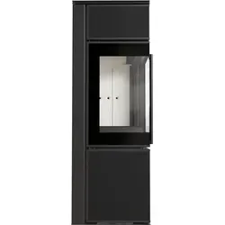 Produktbild Kaminofen KRATKI TORA/S 8 kW aus Stahl mit Quarzsinter Nero Assoluto