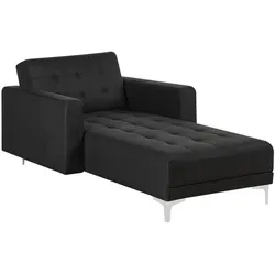 Beliani Moderne Chaiselongue Aberdeen - Relaxsessel & -liegen mit praktischer Schlaffunktion und stilvollen Metallfüßen, ideal für gemütliche Stunden und platzsparend für Ihr Zuhause.
