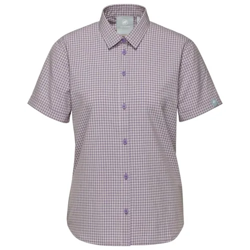 Mammut Kurzarmhemd Aada Shirt Women lila M - Sportliche Bluse für Damen, aus 100% Polyester, ideal für Wanderungen und den urbanen Alltag, pflegeleicht und mit Regular Fit für optimalen Tragekomfort.
