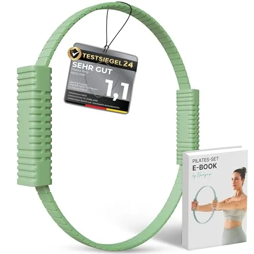 NEOLYMP Pilates Ring – Effektiver Fitnessring für Core-Training und mehr - Vielseitiger Pilates Ring für Zuhause – Ideal zur Stärkung von Muskulatur und Flexibilität. Mit rutschfesten Softgrip-Silikon-Griffen für optimalen Halt. Perfekt für alle Fitnesslevels und für intensives Beckenbodentraining geeignet.