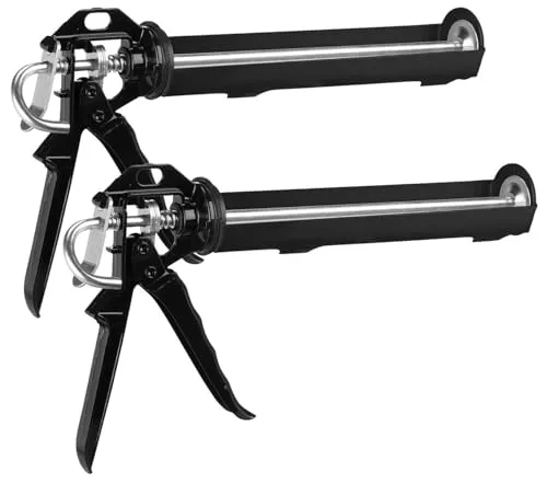 AGT Kartuschenwerkzeug: 2er-Set Kartuschenpressen, Drehrahmen, für Kartuschen bis 310ml & 23cm (Silikonpressen, Silikon-Kartuschenpressen)