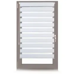 Doppelrollo Klemmfix Duo-Rollo 3 Stück - Blickdicht & Lichtdurchlässig - Jalousien & Rollos - Modernes Doppelrollo in Weiß, ideal für Arbeitszimmer. Flexibles Klemmfix-Design ohne Bohren, sorgt für optimale Lichtregulierung.