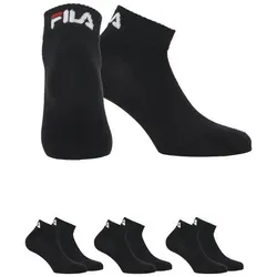Fila Kurzsocken UNISEX INVISIBLE PLAIN SOCKS (3-Paar) mit Logostickerei schwarz 43-46