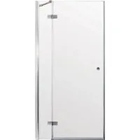Sanotechnik Drehtür Symphony 75 cm x 195 cm - Klarglas - Hochwertige Duschtür für Nischen- und Eckduschen, platzsparend mit Easy Clean Beschichtung für einfache Reinigung und komfortabler Einstieg von 51 cm. Perfekt für kleine Badezimmer!