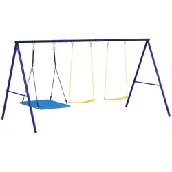 AIYAPLAY Kinderschaukel Outdoor 3 Sitzer
