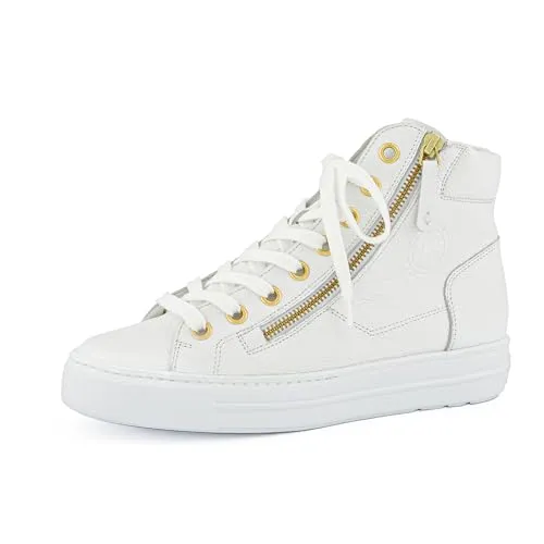 Paul Green Sneaker Glattleder - Stilvoller Freizeit Sneaker in Weiß - Sneaker aus hochwertigem Glattleder, ideal für den Alltag. Mit 3 cm Absatzhöhe bieten sie Komfort und Stil für jeden Anlass.