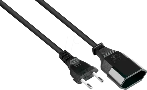 Good Connections Euro-Verlängerung schwarz 1m