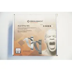 Oehlbach Alu Style W1 Kopfhörerständer Silber - TV-Wand- & Deckenhalterungen, elegante Wandhalterung aus eloxiertem Aluminium für platzsparende und stilvolle Aufbewahrung Ihrer Kopfhörer.