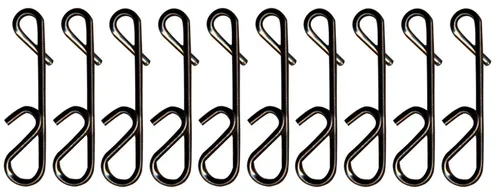 Karabiner & Wirbel Schwarz von Fishing Tackle Max