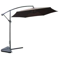 Concept Usine Sonnenschirm 300x300 cm – Braun, Metall, Neigbar
