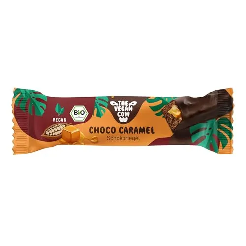 THE VEGAN COW Schokoriegel - Choco Caramel - 40g - vegan, bio, glutenfrei - 100% natürliche Zutaten