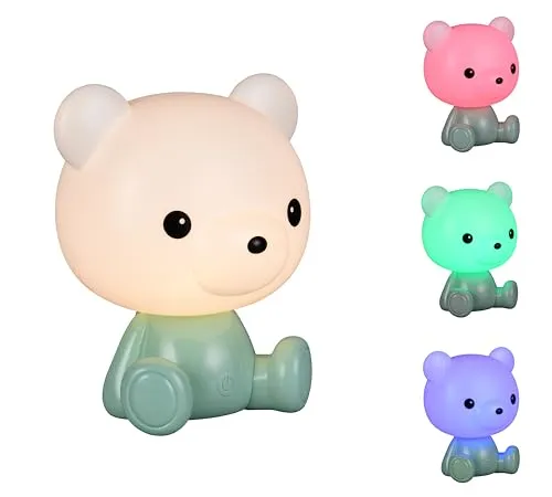 LED Tischleuchte Beistelllampe grün mit Touchfunktion - Tischleuchte in modernem Design mit 30 Lumen warmweißem Licht. Ideal für kleine Tische und enge Stellflächen, einfach per Touch ein- und ausschaltbar.