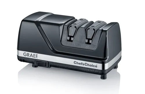 GRAEF Messerschärfer CX110 - 15 Schleifwinkel, ideal für japanische Messer und optimale Schärfe durch Diamantscheiben