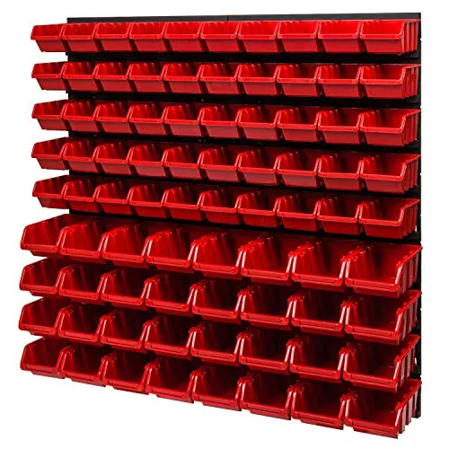 PAFEN Lagersystem mit 82 Stapelboxen
