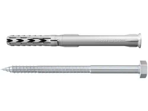 Fischer Langschaftdübel SXR 10 x 100 SS Sechskantschraube 503784 SB-Karte