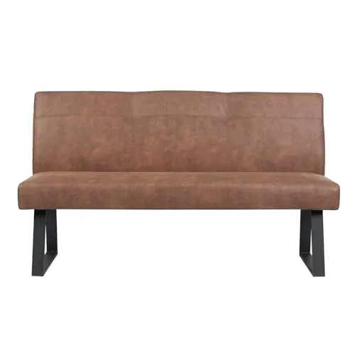 DUBI Möbel Essbank JOYCE mit Federkernpolsterung in braun von DUBI Möbel