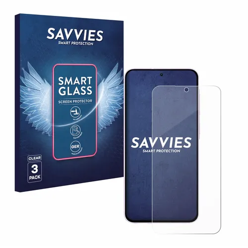 3x Savvies Schutzglas für Samsung Galaxy A56 5G (case-friendly) Panzer Folie