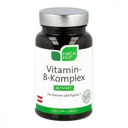 Nicapur Vitamin B-komplex aktiviert Kapseln - Arzneimittel zur Unterstützung des Nervensystems, fördert die Energieproduktion und ist ideal für einen aktiven Lebensstil.