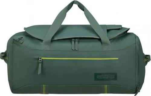 American Tourister Trailgo - Reisetasche M, Grün (Dark Forest), 55 x 25 x 33 cm, wasserabweisend und ergonomisch mit praktischer Aufbewahrungstasche