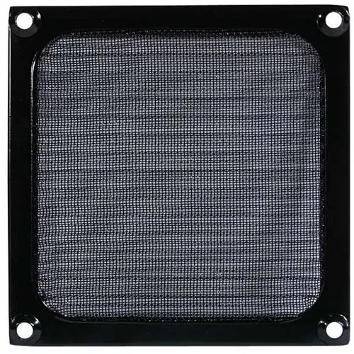 Cooltek schwarz Lüftergitter mit Filter für 140mm Lüfter schwarz (Gitter 140 Filter - schwarz)
