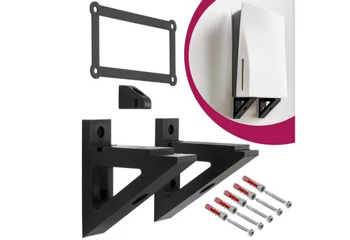 Mobilefox Wandhalterung passend für Sony PS5 Playstation 5 Disk Halterung Konsolen-Halterung