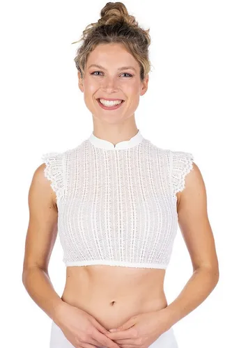 Stockerpoint Damen Lenka Dirndlbluse, Creme, 40 - Trachtenblusen mit Rundhals-Ausschnitt, perfekt für traditionelle Anlässe und stilvolle Auftritte.