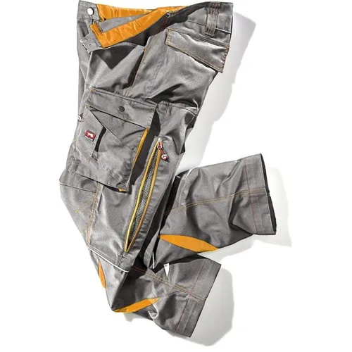 Bullstar Herren Ultra Arbeitshose, Grau (Grau 400) in orange von Bullstar