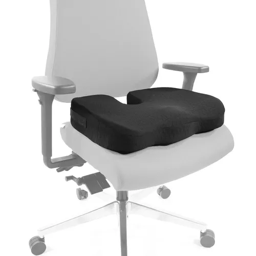 hjh OFFICE Orthopädisches Sitzkissen MEDISIT II - Ergonomisches Kissen mit Memory Foam und Gel-Schicht zur optimalen Entlastung der Wirbelsäule und Förderung der Durchblutung, abnehmbar & waschbar für einfachen Komfort.