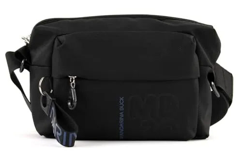 Mandarina Duck Schultertasche schwarz MD 20 P10qmtt7 - Stylische Umhängetasche aus Mitrix Stoff mit Farbwechsel und organisiertem Innenfutter, perfekt für den Alltag.