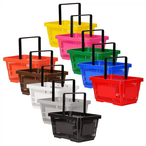 10er Set Einkaufskörbe 22 Liter Korb Verkaufskorb Kunststoffkorb Shopping Basket