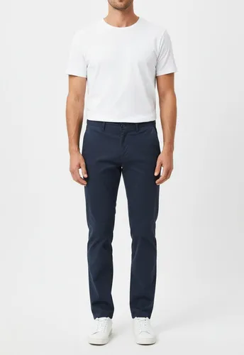 Jack & Jones Dunkelblaue Chino W30/L32 für Herren - Herren-Chino von Jack & Jones in Dunkelblau, ideal für lässige und elegante Outfits. Komfortabler Schnitt mit 98% Baumwolle und Elasthan für optimale Bewegungsfreiheit.