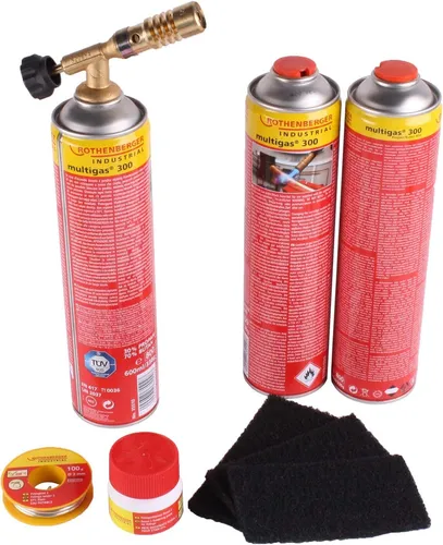 Rothenberger Industrial Hot Pack Set Lötbrenner Weichlötset Multigas 300