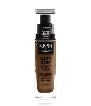 NYX Professional Makeup Can't Stop Won't Stop 24-Hour Foundation Flüssige Foundation 30 ml Nr. 17 - Cappuccino