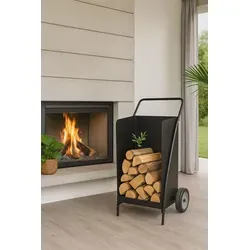 moebel-direkt-online Kaminholzregal aus Metall