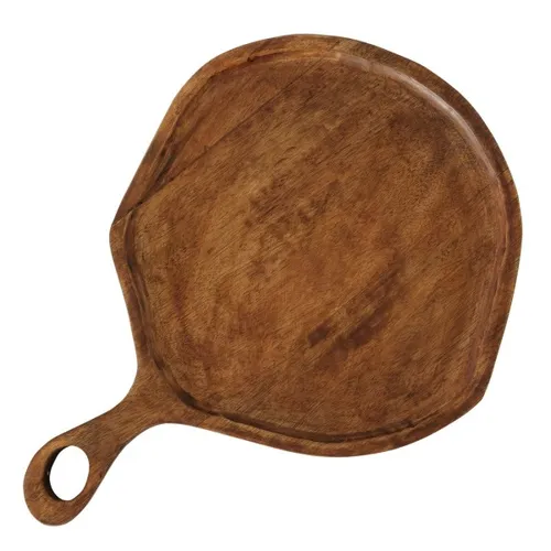 Boltze Servierbrett Tablett Mango 46 cm - Elegantes Servierbrett aus hochwertigem Mango-Holz, ideal für stilvolles Servieren und Dekorieren. Perfekt für jede Gelegenheit.