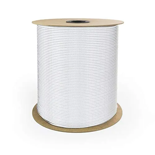 DQ-PP POLYPROPYLENSEIL – 4mm – 15m – Weiss – Traglast bis 180 kg Flechtleine Textilseil Schnur Rope Kordel Kunststoffseil geflochten