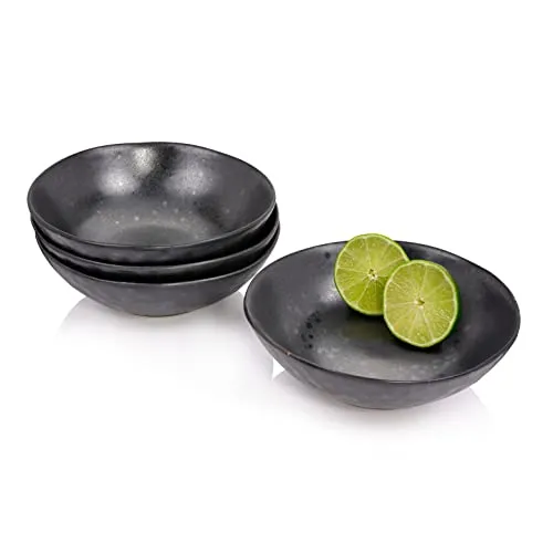 Sänger Schalen Set Tombey - 4-teiliges handmade Steingut Set - Schüsselsets mit einzigartigem Design aus handgefertigtem Steingut, jede Schale ein Unikat - rustikal und modern zugleich.