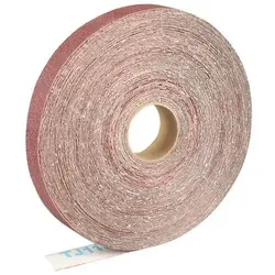Aluminiumoxid Schleifpapierrolle 100 Körnung 2,5 cm x 25 m - Vielseitige Aluminiumoxid Schleifpapierrolle 2,5 cm x 25 m mit Körnung 100. Ideal für das Schleifen und Polieren von Metallen und Holz. Hohe Haltbarkeit durch Textilfaserrücken, perfekt für verschiedene Anwendungen.