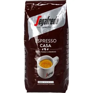 Segafredo Espresso Casa Gusto Pieno e Cremoso Bohnen 1 kg - Italienische Kaffeebohnen mit würzigem Geschmack und schokoladigen Noten, ideal für einen vollmundigen Espresso. Perfekt für Kaffeeliebhaber!
