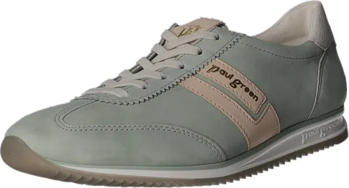 Paul Green 5453-149 Damen Schnürschuh aus Leder & Textil in Grün - Eleganter Schnürschuh für Damen in trendigem Peppermint, kombiniert mit hochwertigem Leder und Textil für optimalen Tragekomfort.