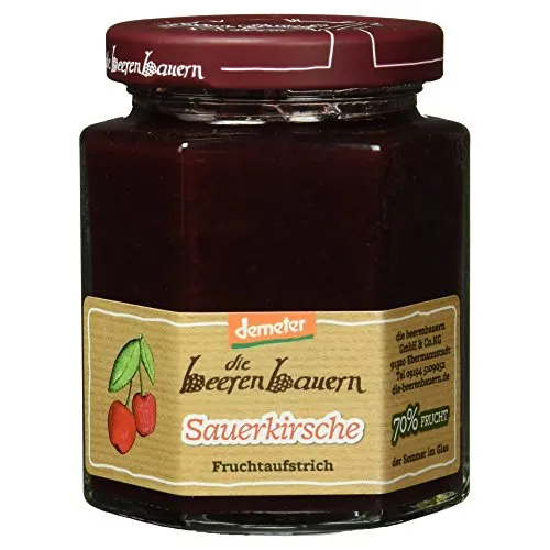 demeter Die beeren bauern Bio Konfitüre Sauerkirsche, 200g