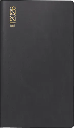 rido Taschenkalender 2026 Plankalender TM 12 PVC schwarz 70-40302906