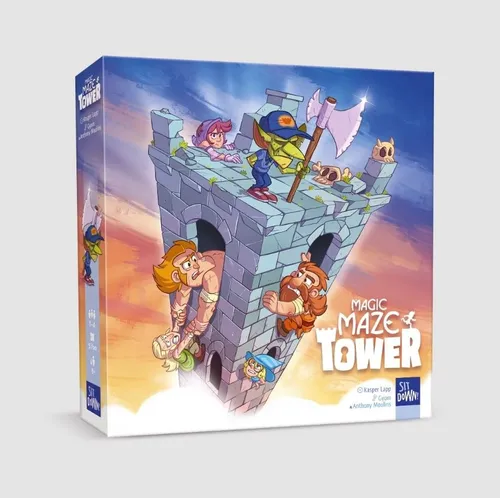 Sit Down Magic Maze Tower Family Board Game Ages 9+ 1-4 Players 30 Min